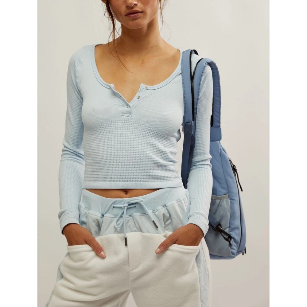 NWT Free People Movement Bail Out Long Sleeve Artic Snow